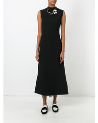 Черное платье-миди от Marni