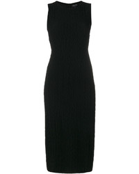 Черное платье-миди от Giorgio Armani