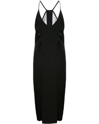 Черное платье-миди от Halston