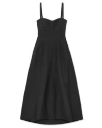 Черное платье-миди от Jil Sander