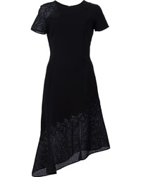Черное платье-миди от JONATHAN SIMKHAI