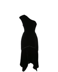 Черное платье-миди от Josie Natori