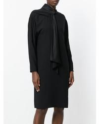 Черное платье-миди от Lanvin