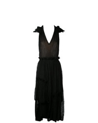 Черное платье-миди от Litkovskaya