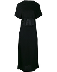 Черное платье-миди от Maison Margiela