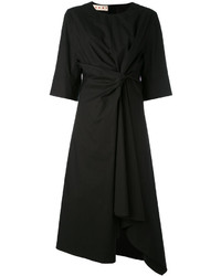 Черное платье-миди от Marni