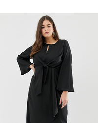 Черное платье-миди от Missguided Plus