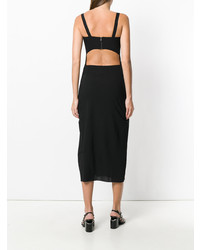Черное платье-миди от Isabel Benenato