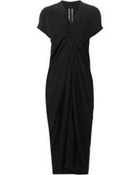 Черное платье-миди от Rick Owens