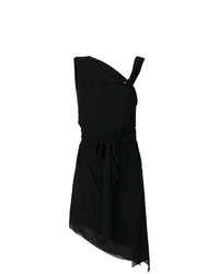 Черное платье-миди от Saint Laurent