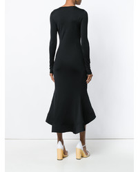 Черное платье-миди от Esteban Cortazar