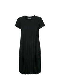 Черное платье прямого кроя со складками от Junya Watanabe Comme Des Garçons Vintage