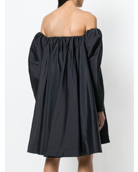 Черное платье прямого кроя со складками от Calvin Klein 205W39nyc