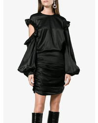 Черное платье прямого кроя от Magda Butrym