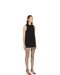 Черное платье прямого кроя от Gucci