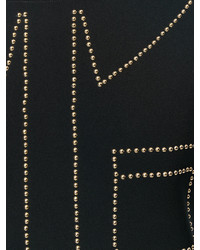 Черное платье прямого кроя от Moschino