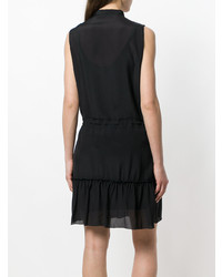 Черное платье прямого кроя от Versace Jeans