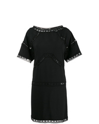 Черное платье прямого кроя от Dsquared2