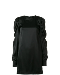 Черное платье прямого кроя от Federica Tosi