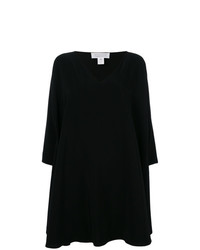Черное платье прямого кроя от Gianluca Capannolo