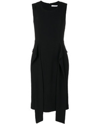Черное платье прямого кроя от Givenchy
