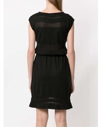 Черное платье прямого кроя от Tufi Duek