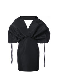 Черное платье прямого кроя от Leal Daccarett