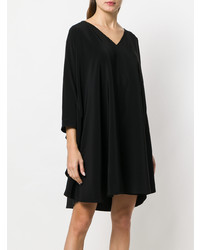 Черное платье прямого кроя от Gianluca Capannolo