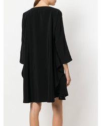 Черное платье прямого кроя от Gianluca Capannolo