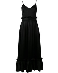 Черное платье прямого кроя от MSGM