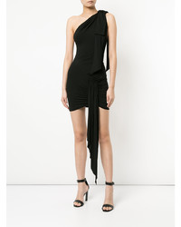 Черное платье прямого кроя от Alexandre Vauthier