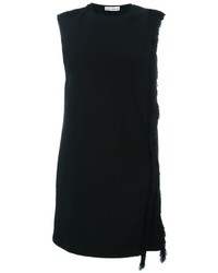 Черное платье прямого кроя от Paco Rabanne