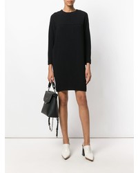 Черное платье прямого кроя от Gianluca Capannolo