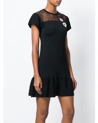 Черное платье прямого кроя от RED Valentino