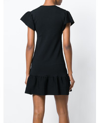 Черное платье прямого кроя от RED Valentino