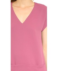 Черное платье прямого кроя от Vince