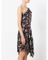 Черное платье прямого кроя от Isabel Marant