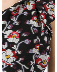 Черное платье прямого кроя от Isabel Marant