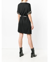 Черное платье прямого кроя от Versace Jeans