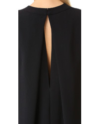 Черное платье прямого кроя от Vince