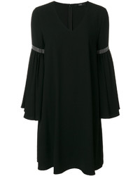 Черное платье прямого кроя от Steffen Schraut