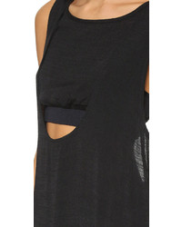 Черное платье прямого кроя от Free People