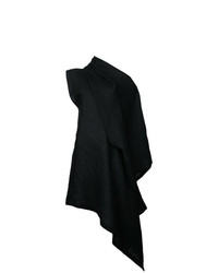 Черное платье прямого кроя от Yohji Yamamoto