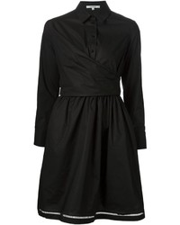 Черное платье-рубашка от Carven