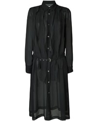 Черное платье-рубашка от Comme des Garcons