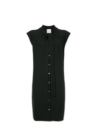 Черное платье-рубашка от Erika Cavallini