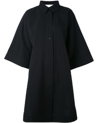 Черное платье-рубашка от Henrik Vibskov