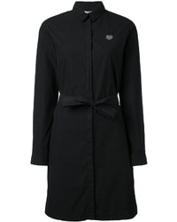 Черное платье-рубашка от Kenzo