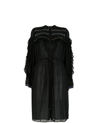 Черное платье-рубашка от Koché