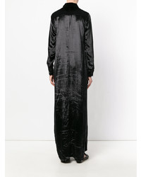 Черное платье-рубашка от Equipment